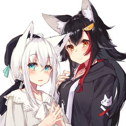This is a pixiv picture whose title is フブミオ新衣装！！！.