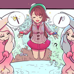 This is a pixiv picture whose title is ビトユウ漫画.