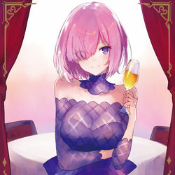 This is a pixiv picture whose title is 【C97】マシュ【+お品書き】.