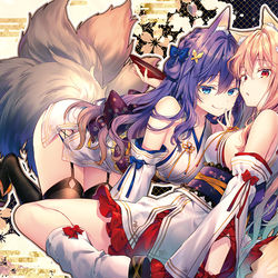 This is a pixiv picture whose title is きつねっ子.