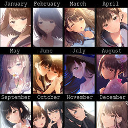 This is a pixiv picture whose title is 2019絵師進化録.