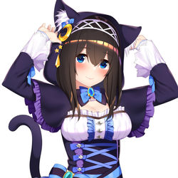 This is a pixiv picture whose title is ケモ耳文香.
