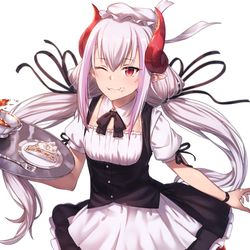 This is a pixiv picture whose title is めいどらごん.