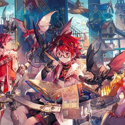 This is a pixiv picture whose title is 竜の飼育所.