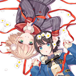 This is a pixiv picture whose title is 君に花冠.