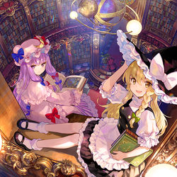 This is a pixiv picture whose title is 大図書館.