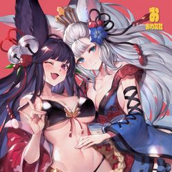 This is a pixiv picture whose title is 【C97】表紙＋お品書き.