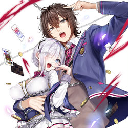 This is a pixiv picture whose title is 自称Fランクのお兄さま8巻.