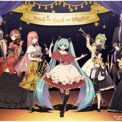 This is a pixiv picture whose title is Bad ∞ End ∞ Night　初音ミクシンフォニー版.