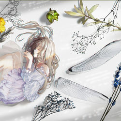 This is a pixiv picture whose title is 空を想う.