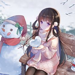 This is a pixiv picture whose title is 雪.