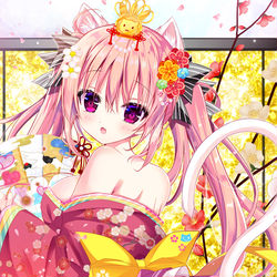 This is a pixiv picture whose title is 電撃萌王2月号.