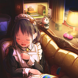 This is a pixiv picture whose title is 年末大掃除は終わりましたか？.