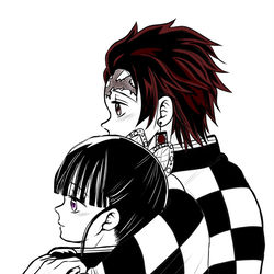 This is a pixiv picture whose title is 鬼滅の刃.