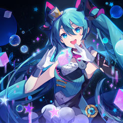 This is a pixiv picture whose title is Magic Miku 2019.