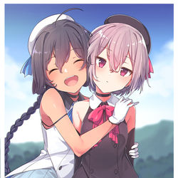 This is a pixiv picture whose title is ツーショット写真.