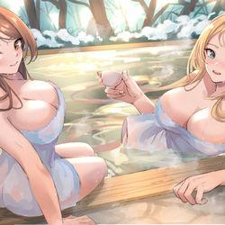 This is a pixiv picture whose title is 年末温泉旅行.