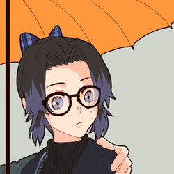 This is a pixiv picture whose title is しのぶさんと冨岡さんと…眼鏡.