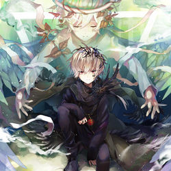 This is a pixiv picture whose title is 9th anniversary OF Mafumafu..