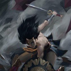 This is a pixiv picture whose title is Wonder Woman.
