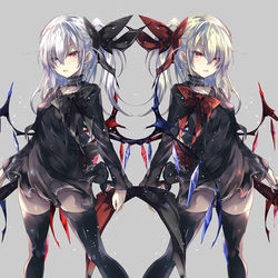 This is a pixiv picture whose title is 黒ワンピのWフランちゃん💕.