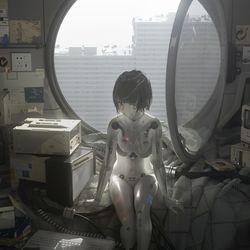 This is a pixiv picture whose title is Cyborg.