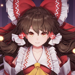 This is a pixiv picture whose title is 霊夢.