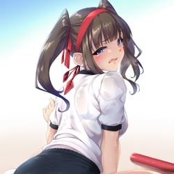 This is a pixiv picture whose title is 特訓ブルマちゃん.