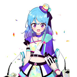 This is a pixiv picture whose title is 【アイカツ!×Splatoon2】湊みお×スパッタリークリア.
