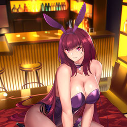This is a pixiv picture whose title is スカサハ bunny Ver..