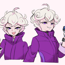 This is a pixiv picture whose title is 剣盾キャラクター.