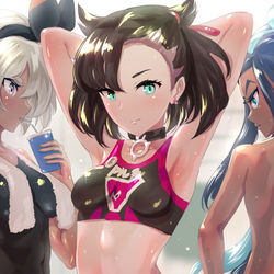 This is a pixiv picture whose title is マリィ＆サイトウ＆ルリナ.