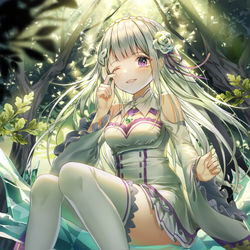 This is a pixiv picture whose title is エミリア.