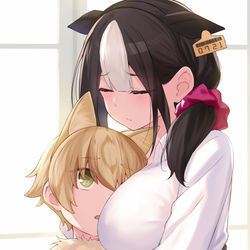 This is a pixiv picture whose title is 飼っていた猫が自分と同じ呪いをかけられて悲しい.