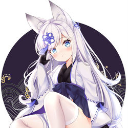 This is a pixiv picture whose title is 霞.
