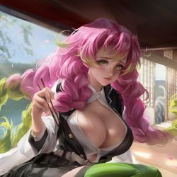 This is a pixiv picture whose title is 恋柱.