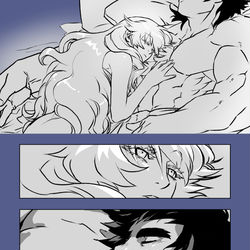 This is a pixiv picture whose title is ある夜の話.