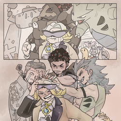 This is a pixiv picture whose title is マクワ「「「泣くな男だろ」」」(うぐっ.