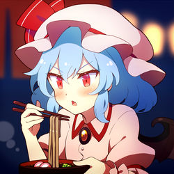 This is a pixiv picture whose title is 年越しそばレミリア.