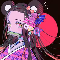 This is a pixiv picture whose title is ﾈｽﾞｺ.