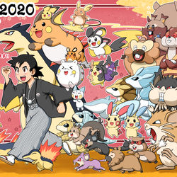 This is a pixiv picture whose title is 2020年あけましておめでとうございます!!.