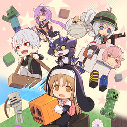 This is a pixiv picture whose title is C97　Vチューバー達が実際にマインクラフトの世界に入ってみた1.