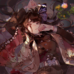 This is a pixiv picture whose title is 羽織.