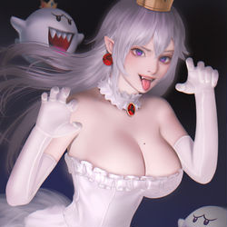 This is a pixiv picture whose title is queen boo.