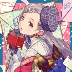 This is a pixiv picture whose title is 謹賀新年.