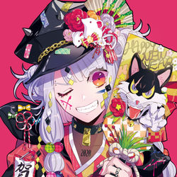 This is a pixiv picture whose title is 2020.