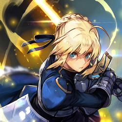 This is a pixiv picture whose title is Excalibur.