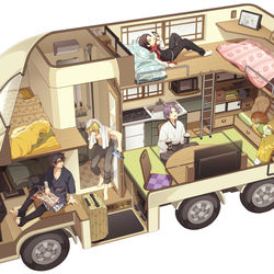 This is a pixiv picture whose title is 初期刀ドライブ.