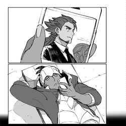 This is a pixiv picture whose title is 【剣盾】全ての欲望をぶつけられてみたい.