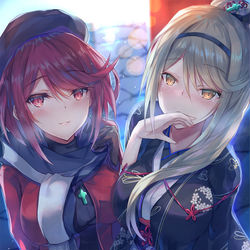 This is a pixiv picture whose title is あけましておめでとう！なホムラ＆ヒカリ.